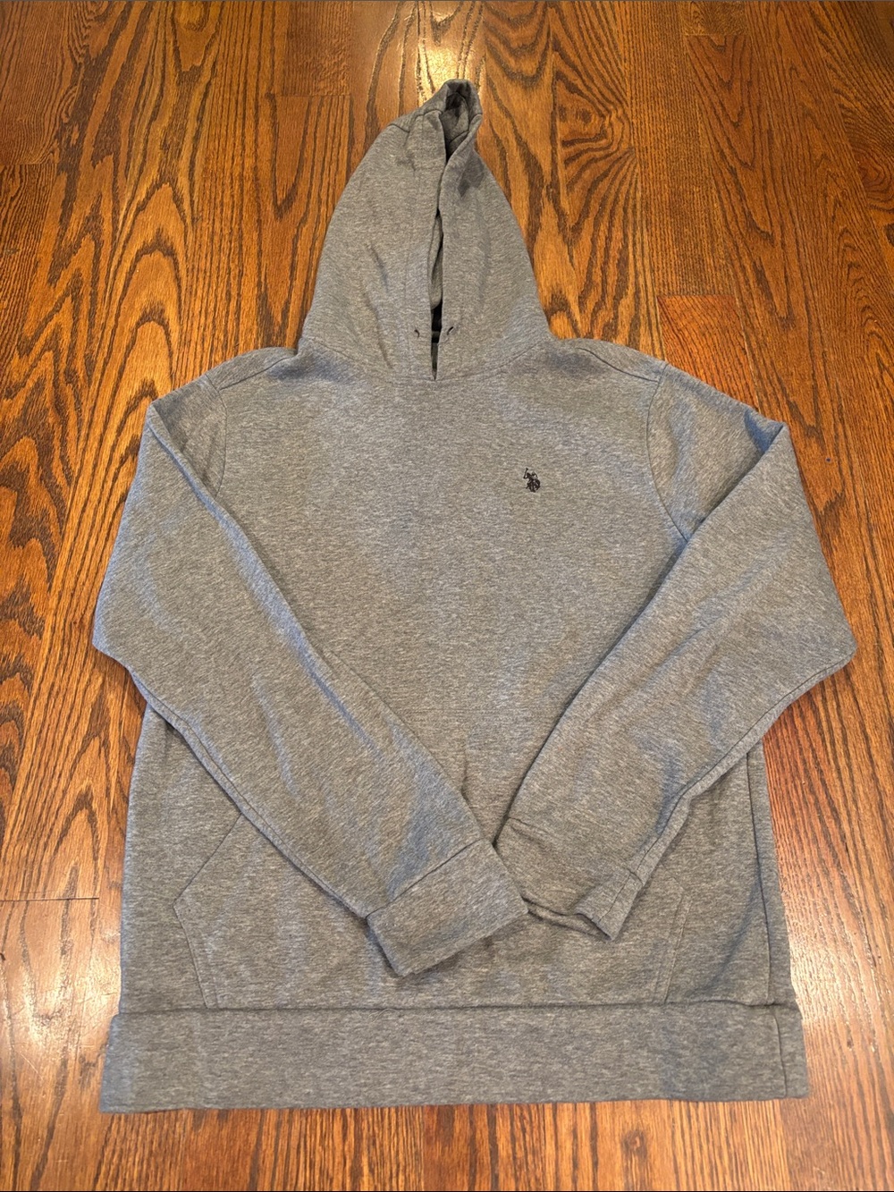 U.S. Polo Assn. Heather Gray Pullover Hoodie